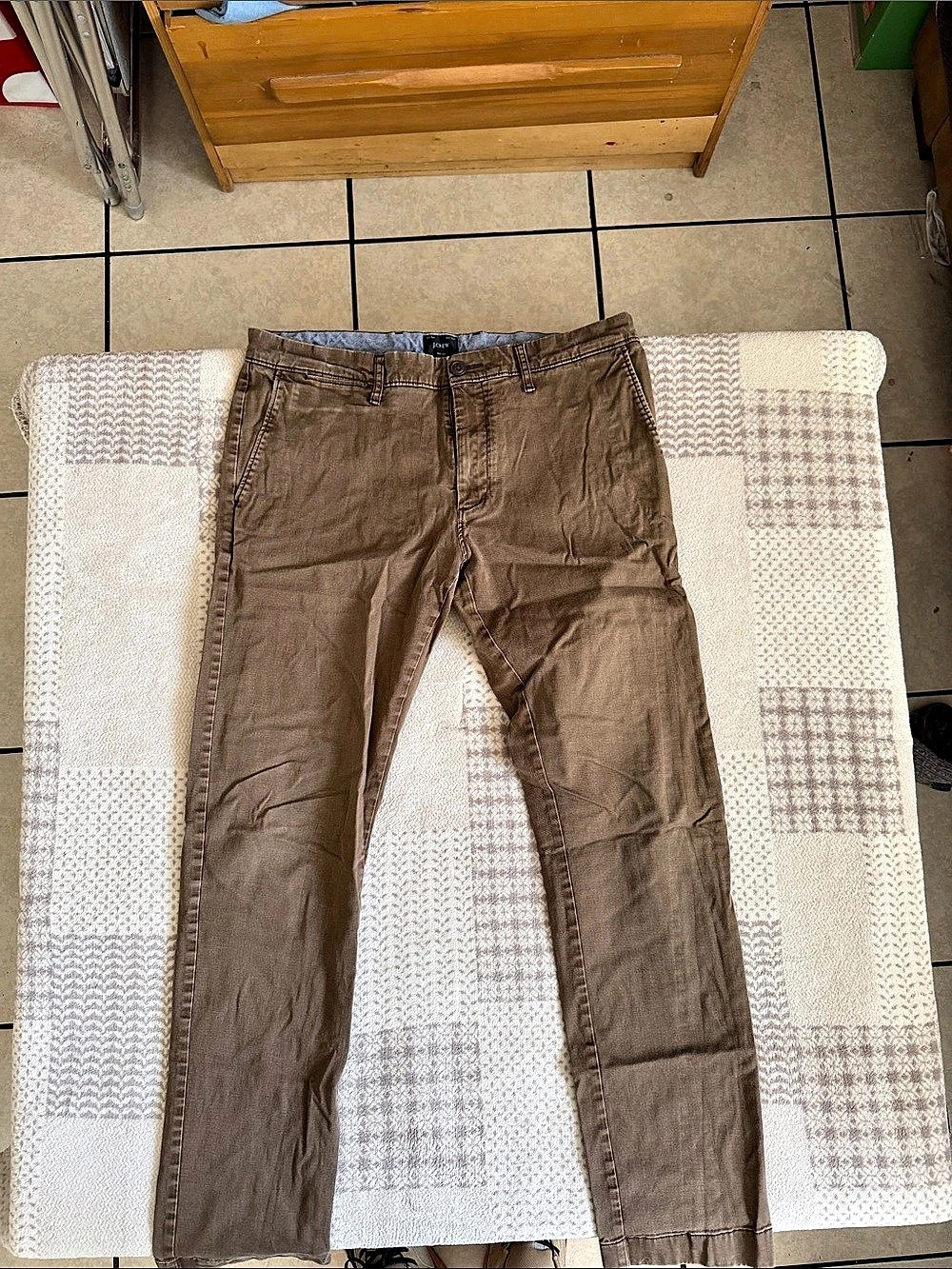 J.Crew 484 Slim-fit pant Men's Brown Chinos Waist 32